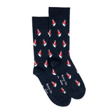 Les voiliers Armor-lux x Maison Broussaud - chaussettes homme - coton marine