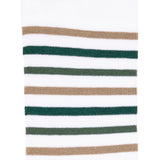 Les rayures-multico Armor-lux x Maison Broussaud - chaussettes homme - coton blanc vert