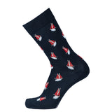 Les voiliers Armor-lux x Maison Broussaud - chaussettes homme - coton marine