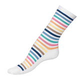 Les rayures-multico Armor-lux x Maison Broussaud - chaussettes femme - coton blanc