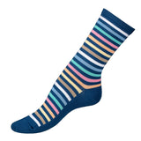 Les rayures-multico Armor-lux x Maison Broussaud - chaussettes femme - coton bleu