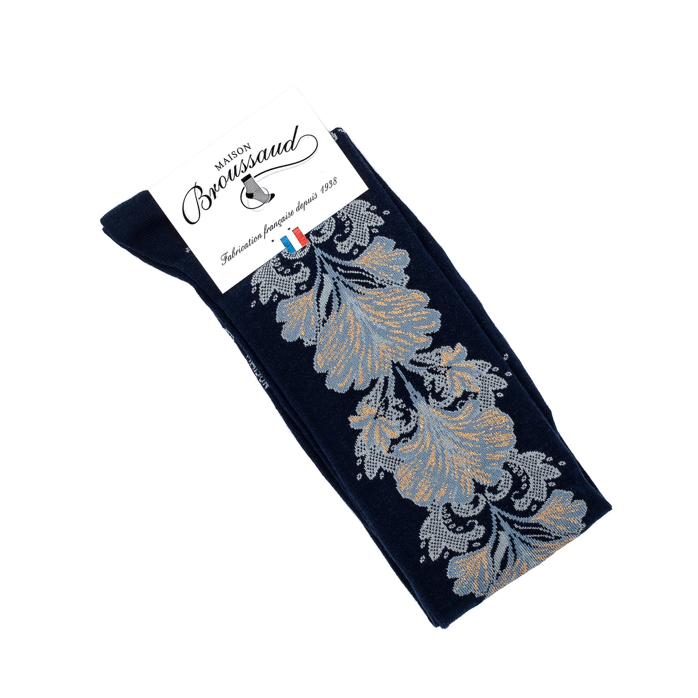 The Flowers – Women’s Socks – Navy Cotton