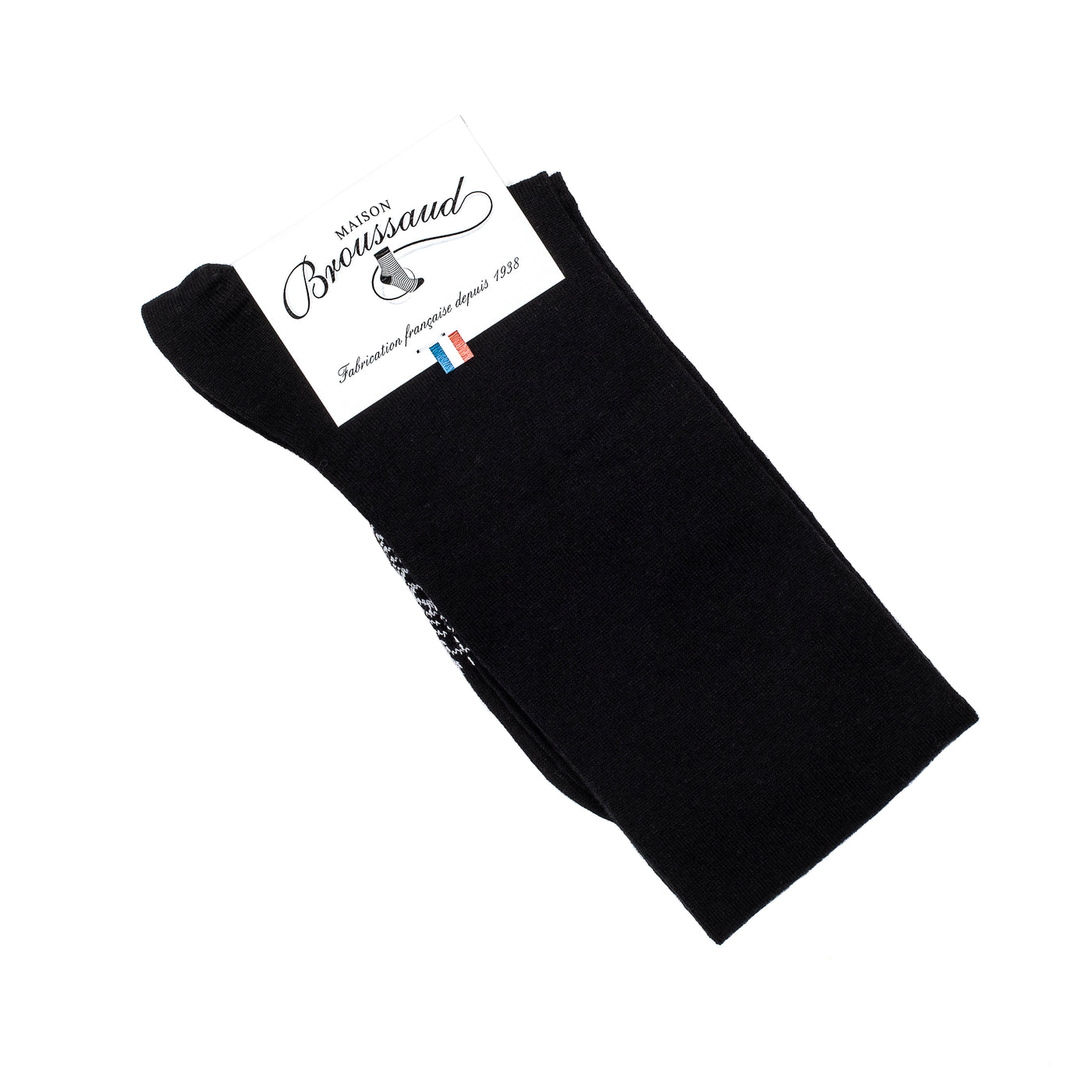 The Rolled-Edge – Women’s Socks – Black Cotton