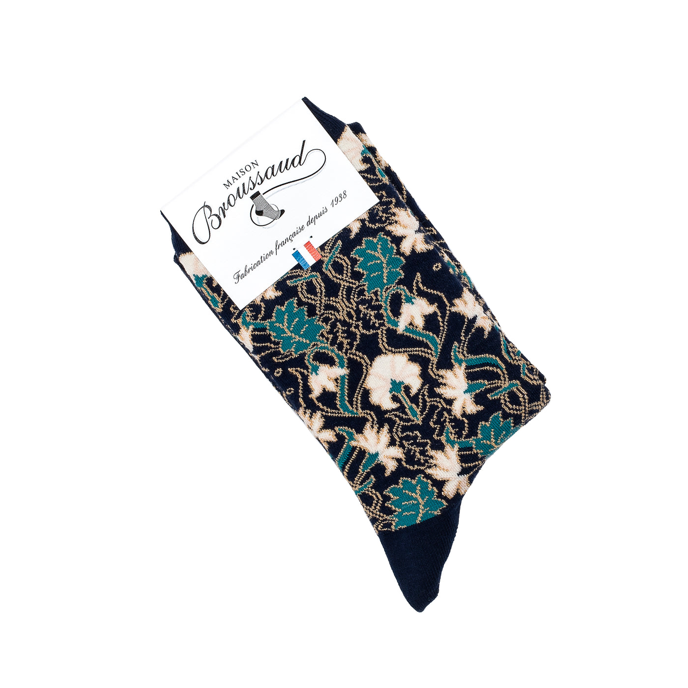 The Carnations – Women’s Socks – Blue Cotton