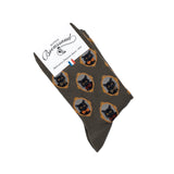 The Cats – Women’s Socks – Khaki Cotton