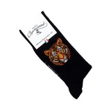 Tiger – Men’s Socks – Black Cotton