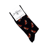 The Foxes – Men’s Socks – Black Cotton