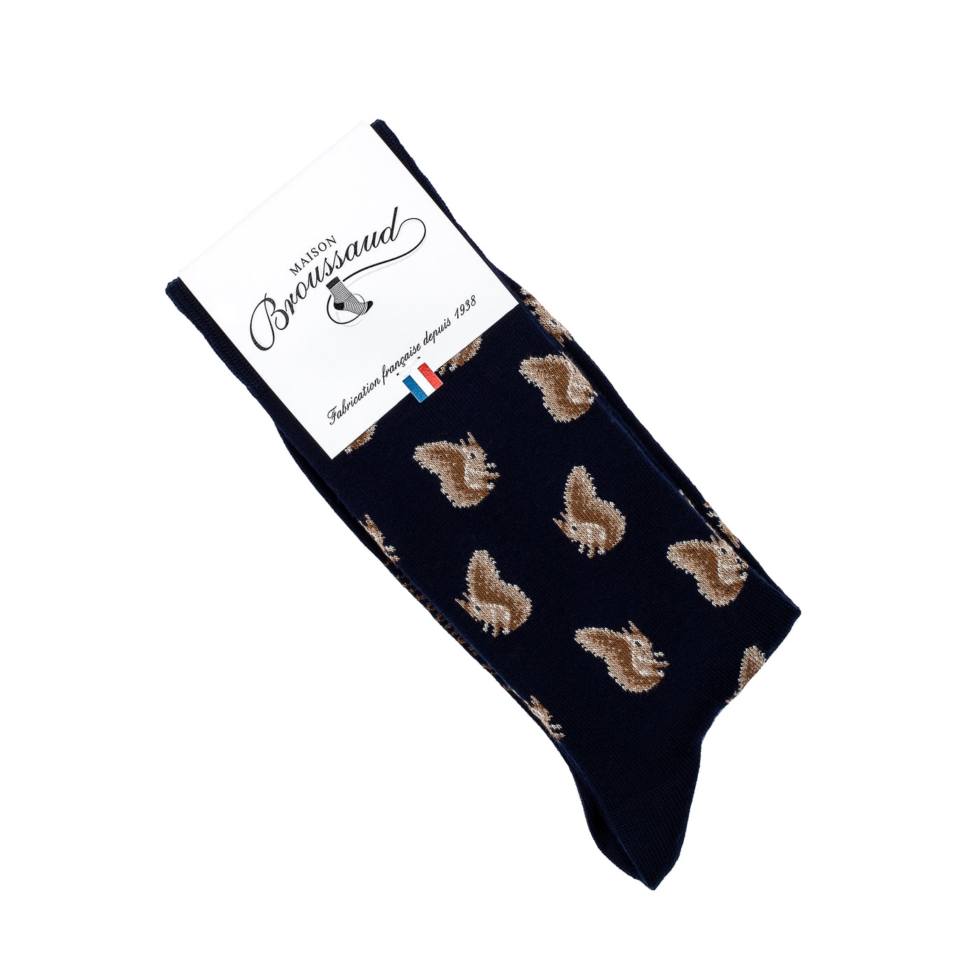 The Squirrels – Men’s Socks – Navy Merino Wool