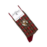 Tartan – Men’s Socks – Burgundy Cotton