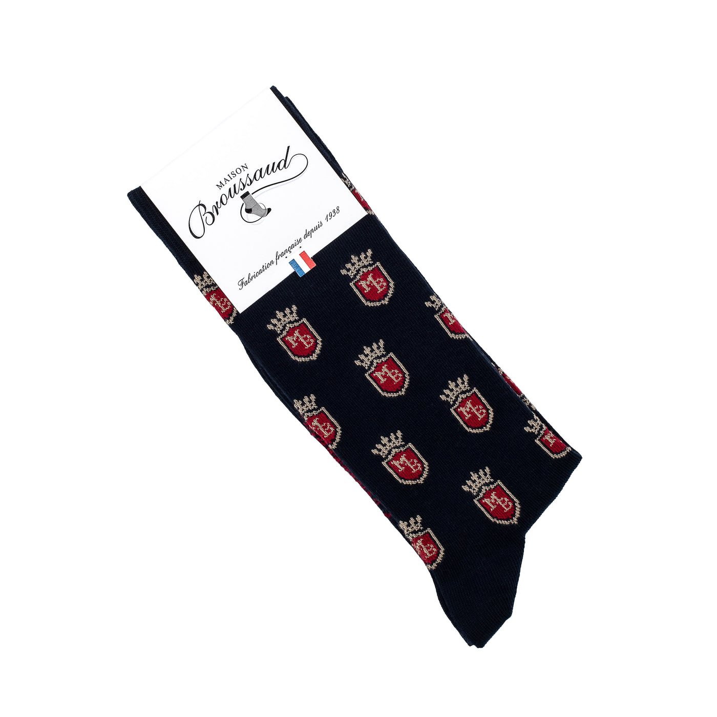 Coat of Arms – Men’s Socks – Navy Cotton