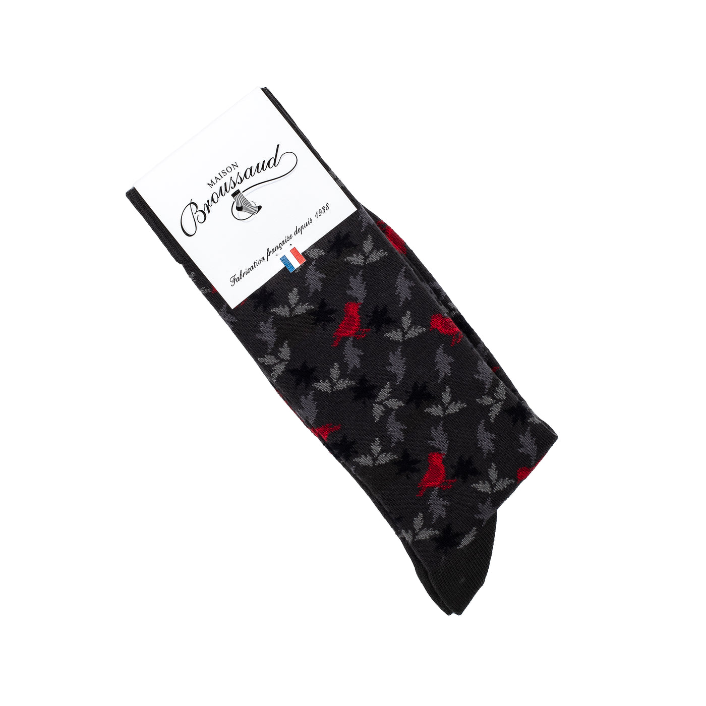 The Foliage – Men’s Socks – Anthracite Cotton