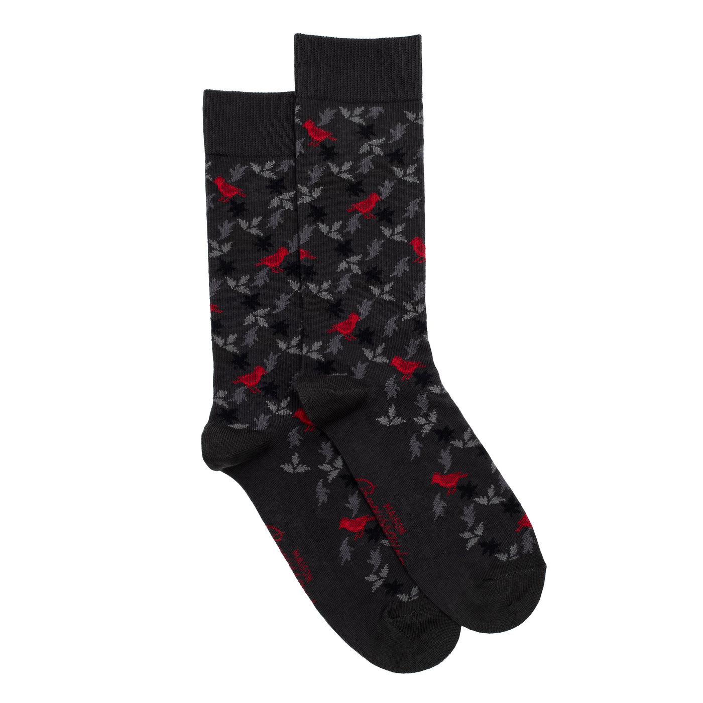 The Foliage – Men’s Socks – Anthracite Cotton