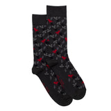 The Foliage – Men’s Socks – Anthracite Cotton