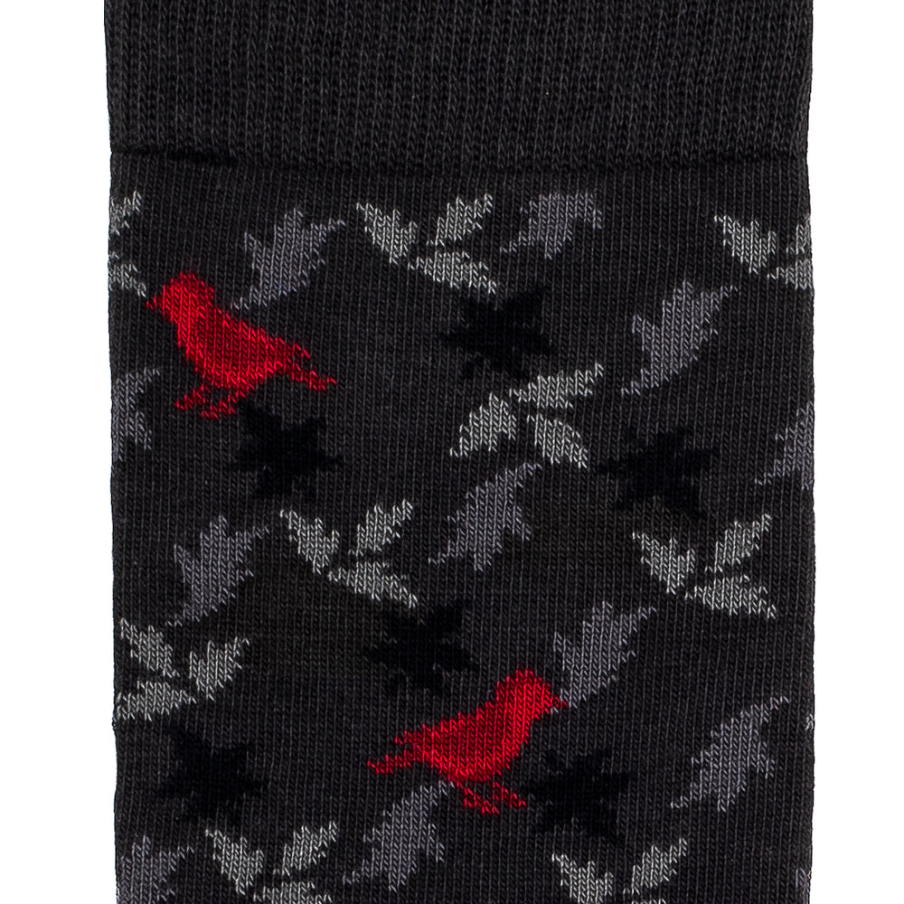 The Foliage – Men’s Socks – Anthracite Cotton