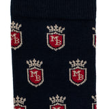 Coat of Arms – Men’s Socks – Navy Cotton