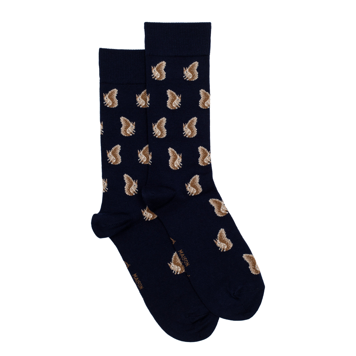The Squirrels – Men’s Socks – Navy Merino Wool