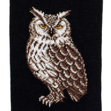 The Owl – Men’s Socks – Black Cotton