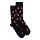 The Foxes – Men’s Socks – Black Cotton