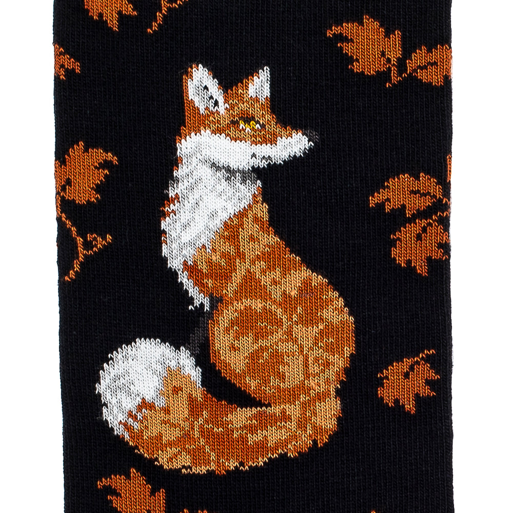 Fox – Men’s Socks – Black Cotton