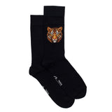 Tiger – Men’s Socks – Black Cotton