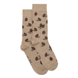 Pinecones – Men’s Socks – Beige Cotton