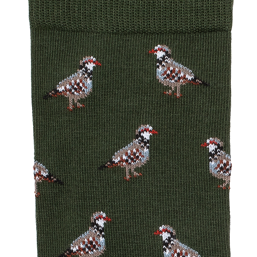 The Partridges – Men’s Socks – Khaki Cotton