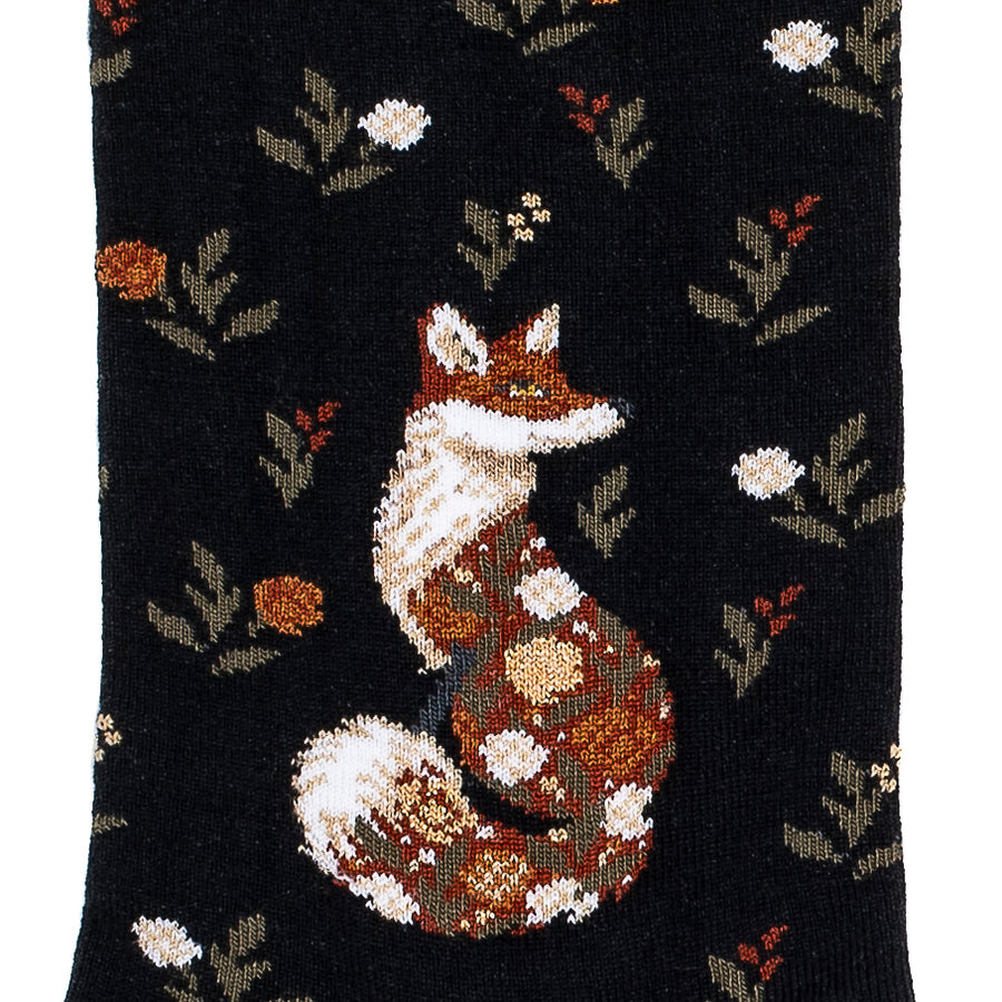 The Vixen – Women’s Socks – Black Cotton
