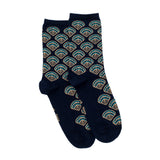 The Feathers – Women’s Socks – Navy Cotton