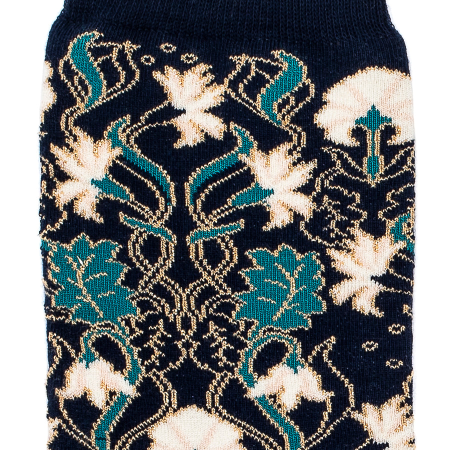 The Carnations – Women’s Socks – Blue Cotton