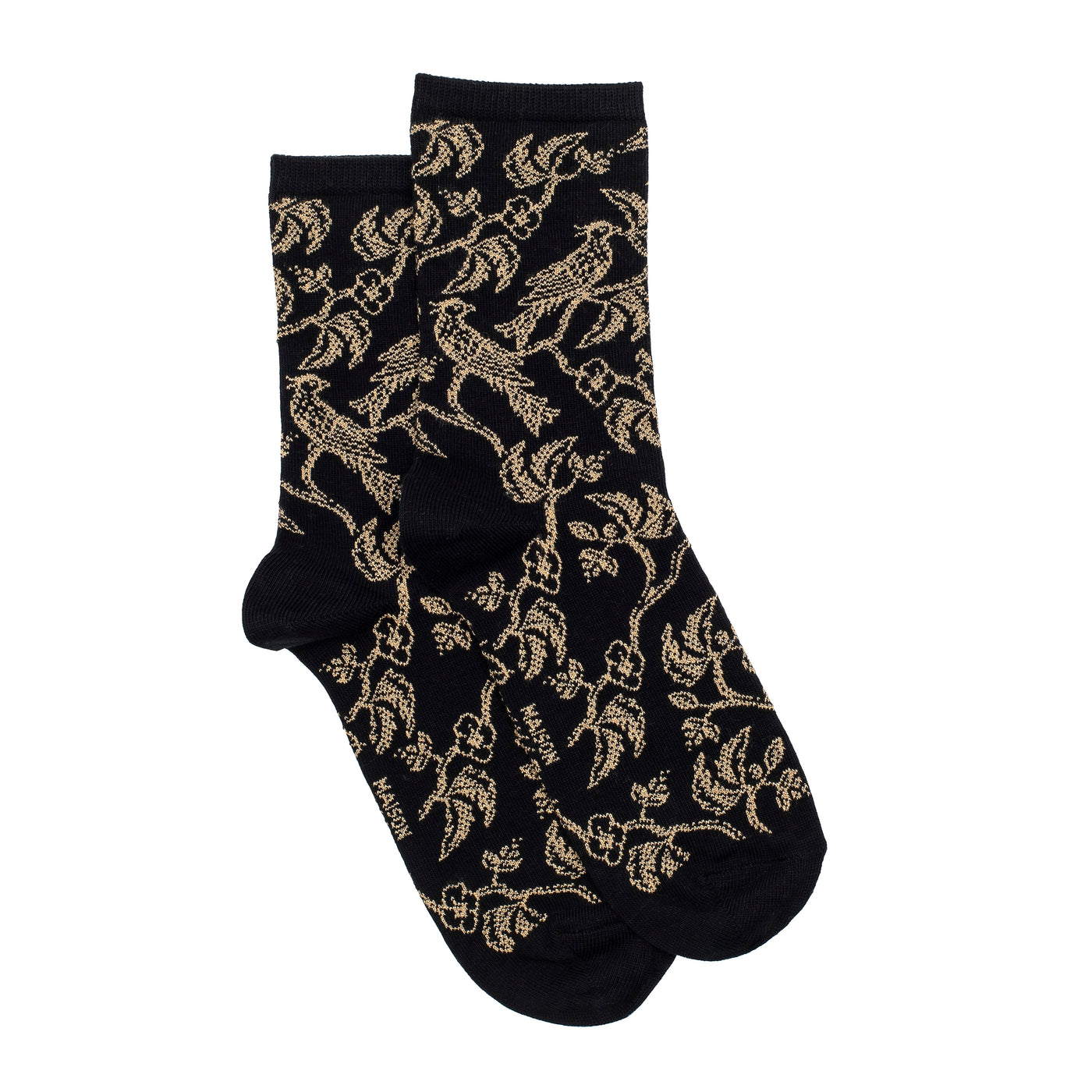 The Birds – Women’s Socks – Black Cotton