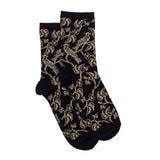 The Birds – Women’s Socks – Black Cotton