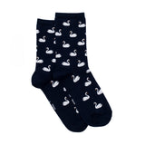 The Swans – Women’s Socks – Navy Cotton