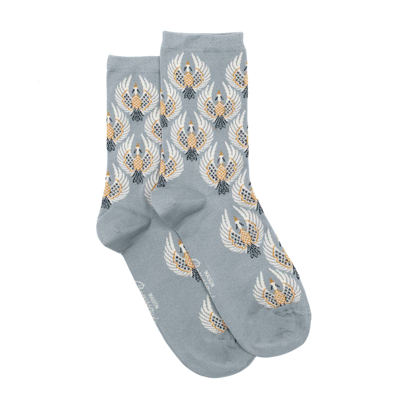 The Wild Geese – Women’s Socks – Grey Cotton