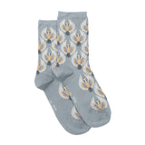 The Wild Geese – Women’s Socks – Grey Cotton