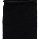 The Rolled-Edge – Women’s Socks – Black Cotton
