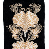 The Flowers – Women’s Socks – Black Cotton