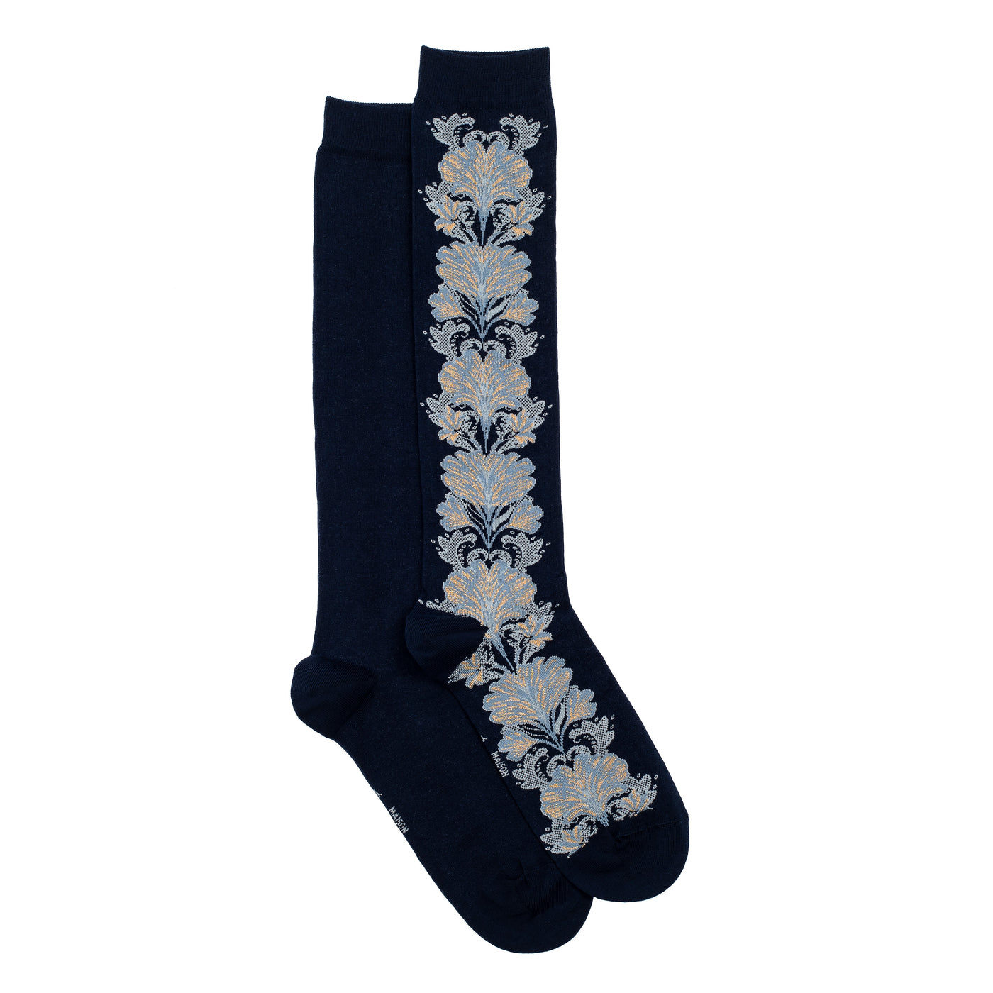 The Flowers – Women’s Socks – Navy Cotton