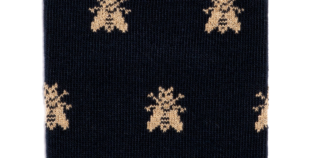 Napoleon navy men's socks - Les Abeilles d'Or • Maison Broussaud