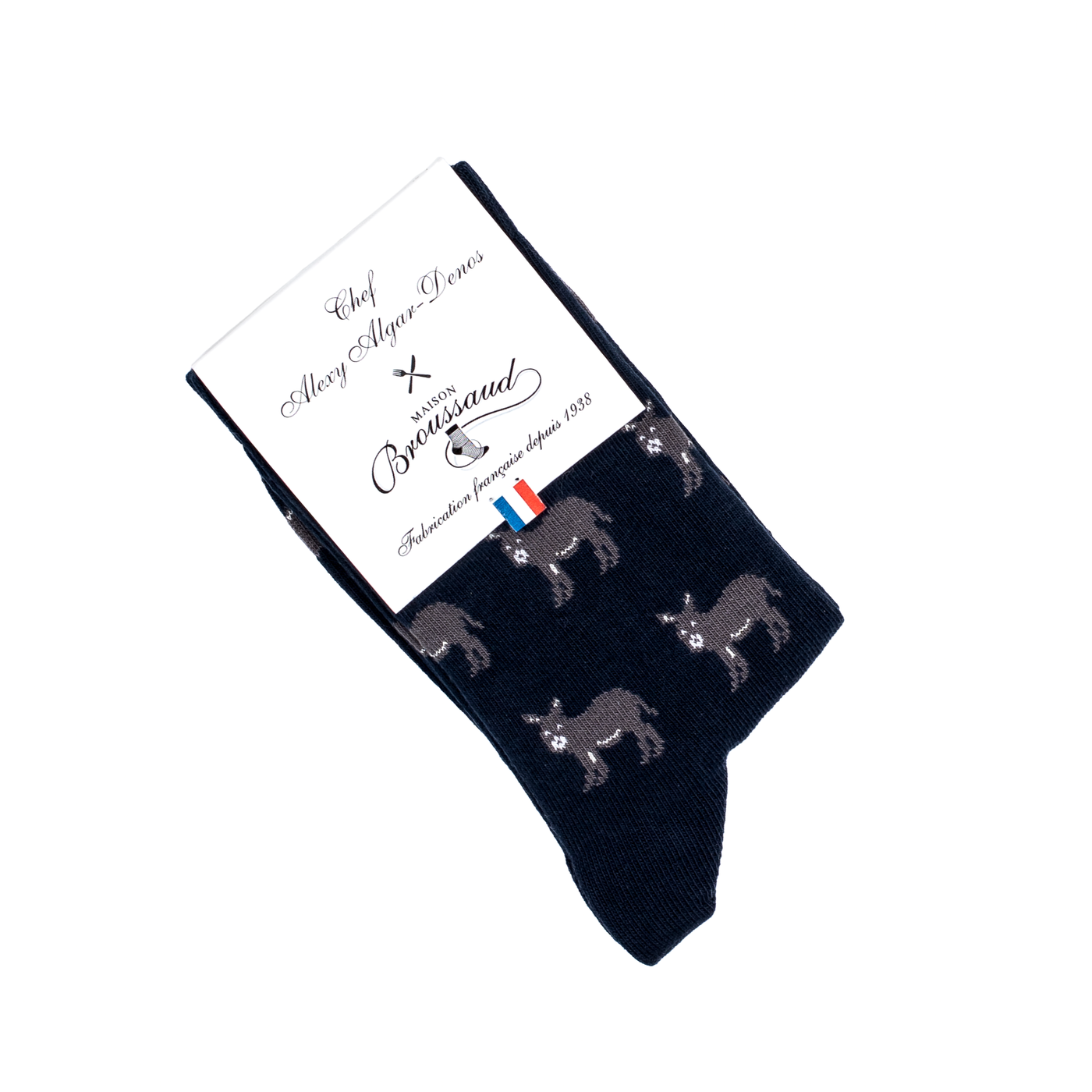 Les Anes - chaussettes femme - coton marine