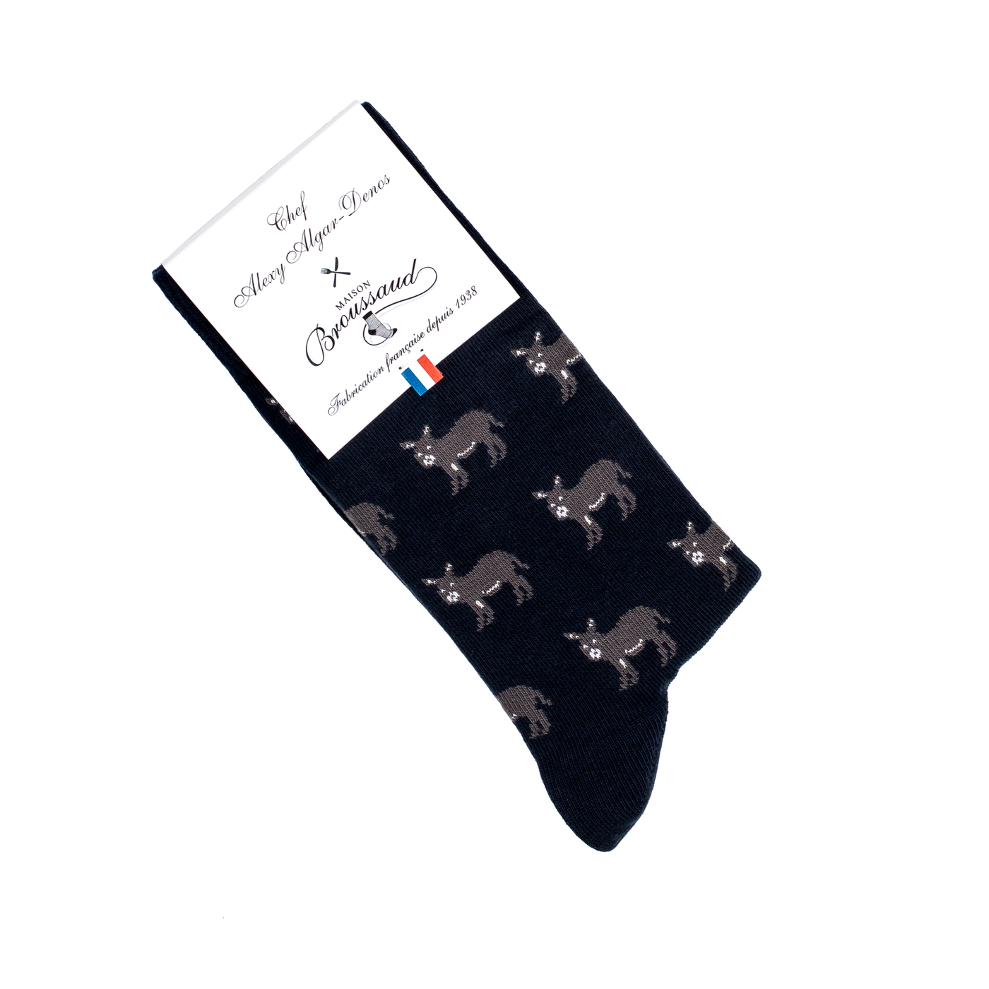 Les Anes - chaussettes homme - coton marine