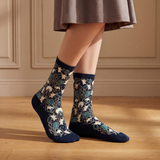 The Carnations – Women’s Socks – Blue Cotton