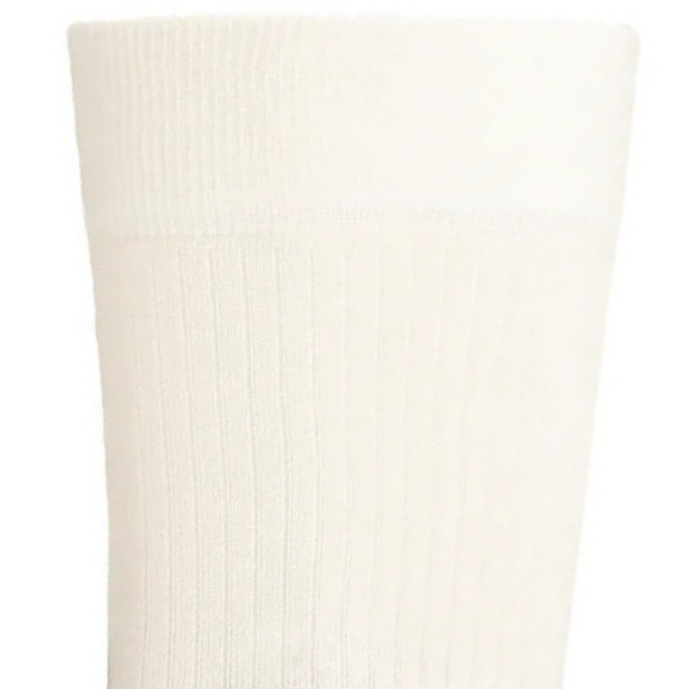 Les côtelées fines - chaussettes homme - coton écru
