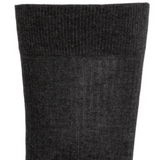 Les côtelées fines - chaussettes homme - coton anthracite