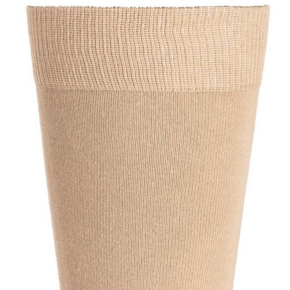 Les unies - chaussettes homme - coton beige