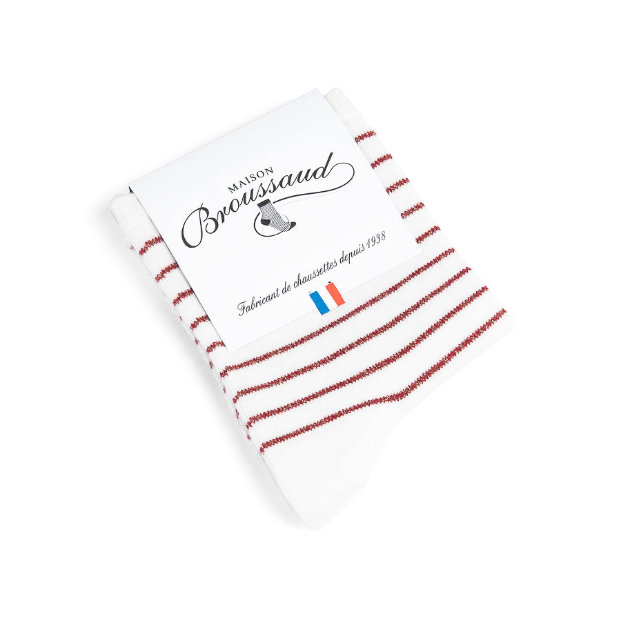 Les Marinières Ecru Red 